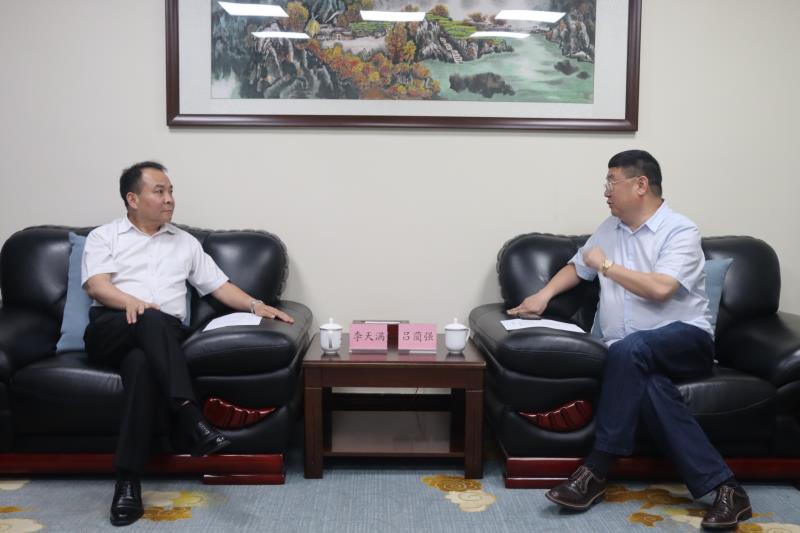 李天滿會見四川大學全球創(chuàng)聯(lián)常務(wù)副會長、四川會長呂藺強一行